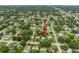 Aerial view of the neighborhood indicating the location of the property relative to the surrounding area at 5115 32Nd N Ave, St Petersburg, FL 33710