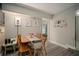 Intimate dining room featuring a wooden table set and artwork displayed on the wall at 5115 32Nd N Ave, St Petersburg, FL 33710