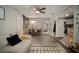 Open floor plan shows the living room flowing into the dining area and kitchen at 5115 32Nd N Ave, St Petersburg, FL 33710