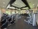 Well-equipped gym with treadmills, stationary bikes, weight machines, and black rubber floor at 5313 Windy Grove Dr, Wimauma, FL 33598