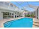 Enclosed pool area with patio space, offering a private outdoor retreat at 5403 Avenal Dr, Lutz, FL 33558