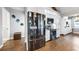 Modern kitchen with stainless steel appliances and wood floors, offering a stylish and functional cooking space at 613 Fort Duquesna Dr, Sun City Center, FL 33573