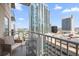 Balcony view showcasing the tall building with pool deck, comfortable seating, and open railings at 777 N Ashley Dr # 1516, Tampa, FL 33602