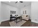 Bright office space with dark wood floors, comfortable seating, modern desk, and stylish decor accents at 806 W Adalee St, Tampa, FL 33603