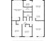 Detailed floor plan showing layout and dimensions of bedrooms, living areas, and bathrooms at 8325 Elkwood Ln, Tampa, FL 33615