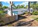 Charming home with attached garage, set amidst lush trees and surrounded by a wooden fence, ensuring privacy at 9107 Bay Ne St, St Petersburg, FL 33702