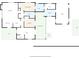 Detailed floor plan showcasing the layout of a house with the rooms labeled at 9107 Bay Ne St, St Petersburg, FL 33702