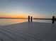 Picturesque waterfront view from the private dock at sunset at 11549 48Th Ave N, St Petersburg, FL 33708