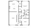 Detailed floorplan showing layout of kitchen, living room, bedrooms, and bathrooms at 2229 Americus W Blvd # 25, Clearwater, FL 33763
