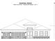 Front exterior elevation blueprint of the Winding Ridge - Charleston Grande home at 32212 Mahogany Valley Dr, Wesley Chapel, FL 33543