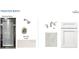 Details in the Primary bath include tile, cabinets, brushed nickel finishes, and countertop at 32212 Mahogany Valley Dr, Wesley Chapel, FL 33543