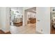 Bright foyer leading to kitchen and living room at 3398 Pinnacle S Ct, Palm Harbor, FL 34684