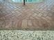 Brick pool deck with accent border and decorative concrete nearby at 500 Oleander S Way, St Petersburg, FL 33707