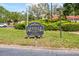 Community sign for Seville Recreation Center located at 2640 Seville Blvd at 1012 Pearce Dr # 304, Clearwater, FL 33764