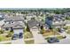 Aerial view of the community showcasing well-maintained homes, green spaces, and convenient neighborhood streets at 11922 Winterset Cove Dr, Riverview, FL 33579