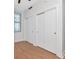 Bright bedroom features hardwood floors, natural light and double closets for ample storage at 1208 E Kennedy Blvd # 1121, Tampa, FL 33602