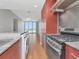 Modern kitchen with stainless steel appliances and convenient in-unit washer and dryer at 1208 E Kennedy Blvd # 1121, Tampa, FL 33602