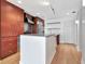 Modern kitchen featuring stainless steel appliances, granite countertops, and a breakfast bar at 1208 E Kennedy Blvd # 1121, Tampa, FL 33602