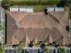 Overhead view highlighting the townhome's roof, parking area, and the surrounding community at 1304 Kelridge Pl, Brandon, FL 33511