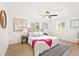 Bright main bedroom with neutral decor and natural light at 1410 San Charles Dr, Dunedin, FL 34698