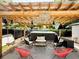 Backyard featuring in-ground spa, seating area, and covered lounge at 1515 E 31St Ave, Tampa, FL 33610