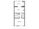 Detailed floor plan showcases layout with living, kitchen, bedroom, and sitting rooms with labeled dimensions at 2042 Australia W Way # 12, Clearwater, FL 33763
