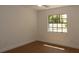 Bedroom featuring new flooring and a bright view of the outdoors through a window at 2105 Curry Rd, Lutz, FL 33549