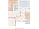 Layout of the home showing bedrooms, kitchen, baths, Gathering room, living room, and swimming pool at 3171 Roxmere Dr, Palm Harbor, FL 34685