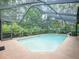 Screened-in pool provides a private oasis, perfect for relaxation and enjoying the outdoors at 3171 Roxmere Dr, Palm Harbor, FL 34685