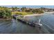 Picturesque view of the community pier extending into the clear waters, ideal for fishing or enjoying the scenery at 3540 42Nd S St # F, St Petersburg, FL 33711