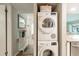 Convenient in-unit laundry with stacked washer and dryer at 3540 42Nd S St # F, St Petersburg, FL 33711