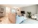 Inviting living room with neutral tones, modern decor, and plenty of natural light at 3540 42Nd S St # F, St Petersburg, FL 33711