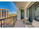 Relax on this spacious balcony, featuring comfortable seating and views of the city at 6 Belleview Blvd # 505, Belleair, FL 33756