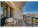 Relax on the private balcony with comfortable seating and gorgeous water views at 6 Belleview Blvd # 505, Belleair, FL 33756