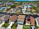 Stunning aerial view of waterfront homes, showcasing boat docks and the canal at 6241 Bayside Dr, New Port Richey, FL 34652