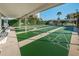 Outdoor shuffleboard courts, sheltered, offering a fun recreational activity at 7700 Sun Island S Dr # 404, South Pasadena, FL 33707
