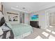 Comfortable bedroom featuring neutral colors and natural light at 923 Seagrape Dr, Ruskin, FL 33570