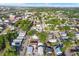 Aerial view reveals neighborhood streetscapes and cityscape at 2818 N 19Th St, Tampa, FL 33605