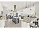 Contemporary kitchen with a large island, stainless steel appliances, and an open layout design at 2818 N 19Th St, Tampa, FL 33605