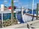 Charming boat at a pier with Tarpon Springs visible nearby at 362 Coquina Dr, Tarpon Springs, FL 34689
