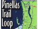 A map of the Pinellas Trail Loop with various sections of the trail highlighted at 362 Coquina Dr, Tarpon Springs, FL 34689
