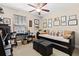 Comfortable room with a large window, ceiling fan, and seating at 5401 S Russell St, Tampa, FL 33611