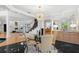 Elegant dining room featuring a modern chandelier and views to the living areas at 6130 Kipps Colony W Dr, Gulfport, FL 33707