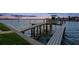 View of the boat dock, providing easy access to waterfront activities and boating adventures at 6130 Kipps Colony W Dr, Gulfport, FL 33707
