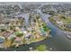 Beautiful aerial view showcases the community and the many canals and docks available to residents at 6357 Spanish Main Dr, Apollo Beach, FL 33572