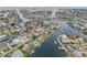 Stunning aerial view of the waterfront community with multiple canals and boating access at 6357 Spanish Main Dr, Apollo Beach, FL 33572
