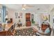 Functional office space with a wooden desk, ample lighting, and classic decor at 6357 Spanish Main Dr, Apollo Beach, FL 33572