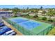 Community tennis court available for friendly competition and recreational enjoyment at 736 Island Way # 303, Clearwater Beach, FL 33767