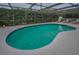 Inviting screened in pool area featuring comfortable lounge chairs for relaxation at 7944 Royal Hart Dr, New Port Richey, FL 34653