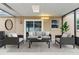 Comfortable outdoor patio space perfect for entertaining, with furniture and stylish decor at 12110 75Th St, Largo, FL 33773